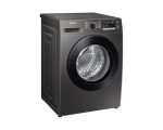 ⁦غسالة ملابس سامسونج 8 كيلو تحميل أمامي إنفرتر بالبخار - إنوكس (موديل WW80T4020CX1AS)⁩ - الصورة ⁦3⁩