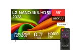 شاشة إل جي 55 بوصة سمارت 4K عالية الدقة - (LG 55 Inch 4K UHD Smart TV)
